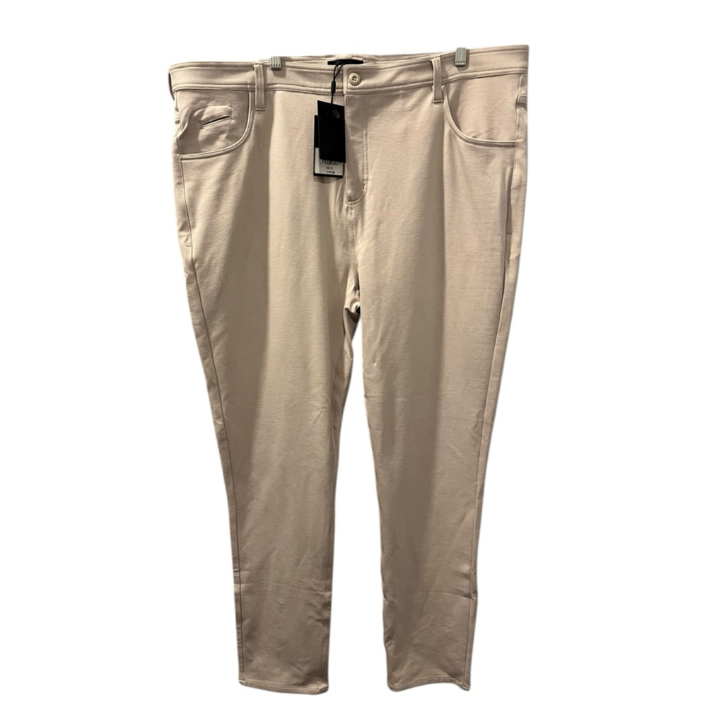 Bugatchi NWT Lucas Size 42 Straight Leg 5 Pocket Performance Pants Stone $179